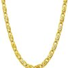 LVA CREATIONS Gold plated chain necklace jewelry mala for men and women