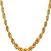 LVA CREATIONS Gold plated chain necklace jewelry mala for men and women