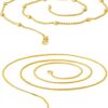 LVA CREATIONS Gold plated combo chain necklace jewelry mala for men and women