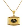 LVA CREATIONS Gold plated chain with pendant necklace jewelry set for men and women