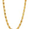 LVA CREATIONS Gold plated chain necklace jewelry mala for men and women