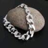 LVA CREATIONS Silver plated chain with bracelet for men and boys