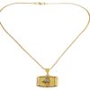 LVA CREATIONS Gold plated chain with krishna pendant necklace for men and women