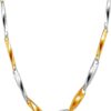 LVA CREATIONS Gold and Silver plated chain necklace jewelry mala for men and women