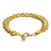 LVA CREATIONS Gold plated chain with bracelet for men and boys stylish fancy long chain necklace