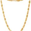 LVA CREATIONS Gold plated chain necklace jewelry mala for men and women