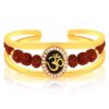 LVA CREATIONS Gold Plated om bracelet Kada for men and boys