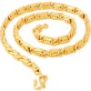 LVA CREATIONS Gold plated chain necklace jewelry mala for men and women