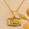 LVA CREATIONS Gold plated chain with ganesh pendant necklace jewelry for men and women