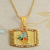 LVA CREATIONS Gold plated chain with krishna pendant jewelry for men and women