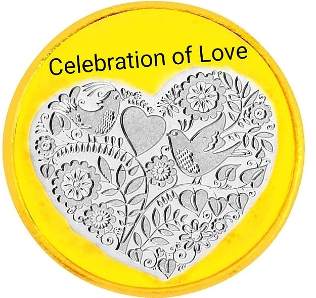Silver Radha Krishna Coin For Gift - 10 grams - GangaJamna - with velv –  SilverStore.in