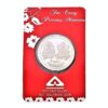 LVA CREATIONS 5 grams pure silver coin laxmi ganesh Bis Hallmark 999 fine silver . 5gm coin lakshmi ganesh bar for gift in happy birthday & happy anniversary festive gift pack for pooja & Dhanteras diwali.