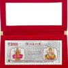 LVA CREATIONS saraswati lakshmi ganesh silver coin bar silver notes for gift Laxmi ganesh to gift in anniversary gift birthday gift